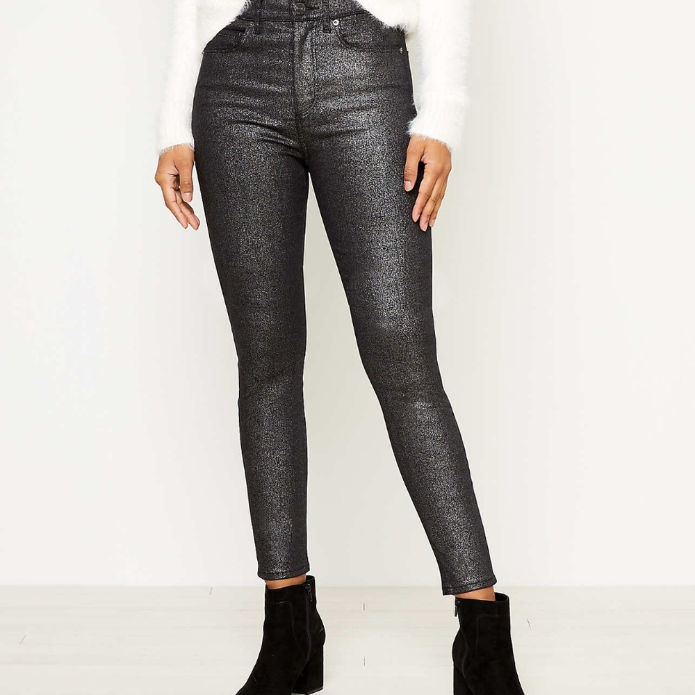 Loft high rise skinny shimmer jeans nwt